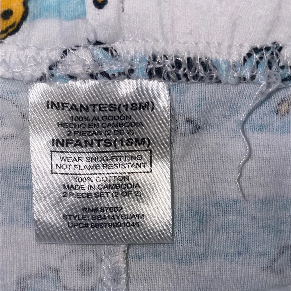 Sesame Street Cookie Monster Pajama Set Size 18 Montjs